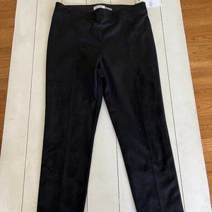Calvin Klein Faux Suede Front Pull On Pants Black, M size, NWT